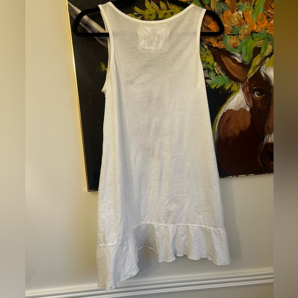 Johnny Was White Sleeveless Tunic with Multicolor Floral Embroidery - Picture 3 of 7